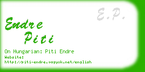 endre piti business card